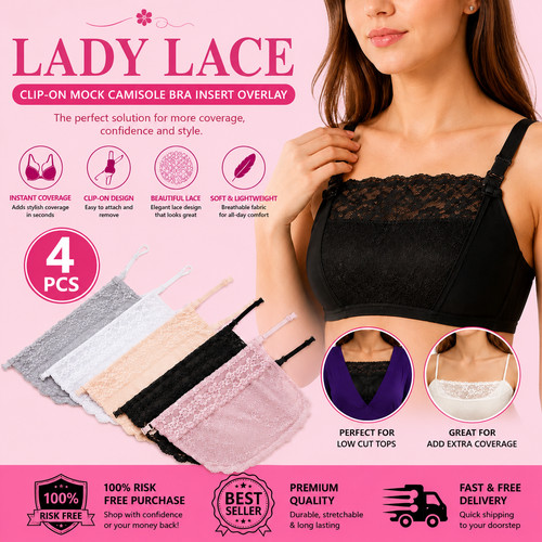 Lady lace clip camisole - 4x,