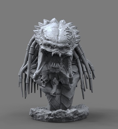 Predator mini bust resin - resin, model