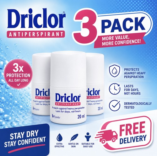 Driclor roll antiperspirant - driclor,