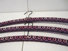 VINTAGE PADDED COAT HANGERS x3