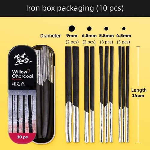 Willow charcoal sketching - charcoal,