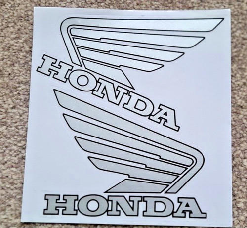 Honda pair silver fuel tank - honda,