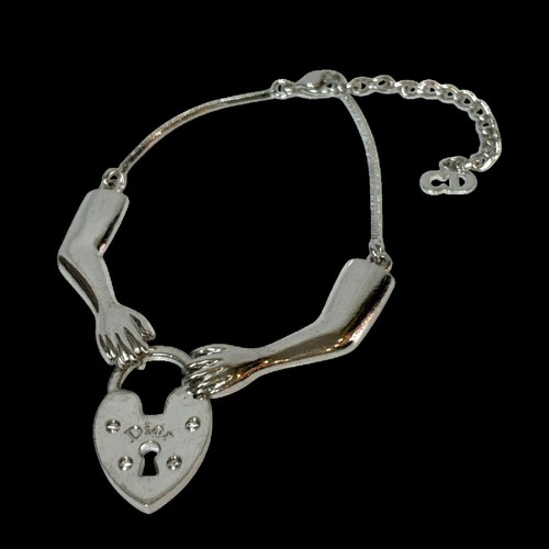Christian dior silver metal - dior,