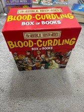 Horrible Histories Blood Curdling Box Of Books Set Brand New Condition