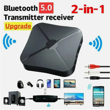 2in1 Bluetooth Transmitter Receiver Wireless Adapter TV Home Stereo A2DP Audio