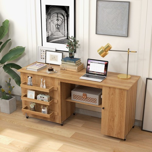 Leaf craft table with lockable - leaf,