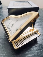 XMA PERFECT Grand Piano Imperial Desk Clock,Solid Brass Paperweight Lux gift Box