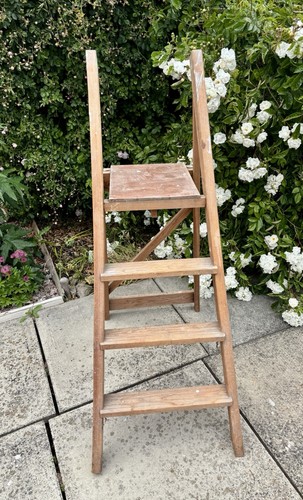 Wooden step ladder steps - ladder,