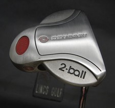 Odyssey White Steel 2-Ball Putter Steel Shaft 87cm Length Psyko Grip*