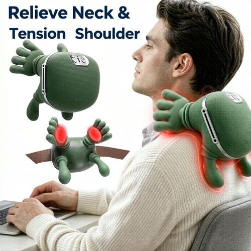 Heated neck shoulder massager - heated,