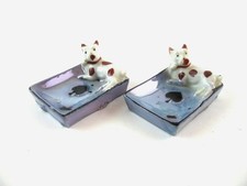 2 Pin Tray Dish Dog Playing