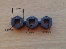 3 Different Sizes Tuning Piano Tools For 5.5mm Pins 5.75 Mm And 6.00 mm. New new