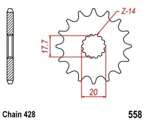 Sprocket 14z step 428 for - step,