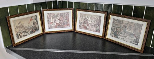 Vintage anton pieck framed art - vintage,