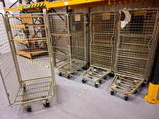 Heavy Duty roll cage 4-sided  with wheels Warehouse Retail  Supermarket Trolley
