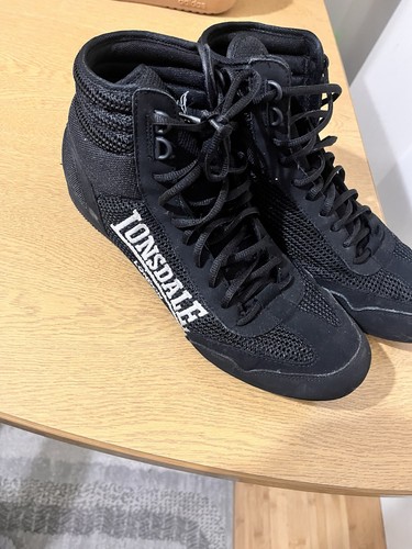Lonsdale black boxing boots - black,