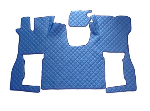Blue set eco leather floor - blue,