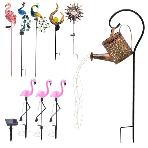 Peacock solar power led lights - solar,
