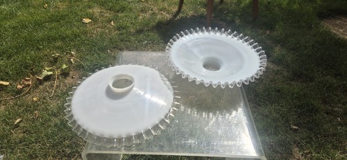 Pair vintage french white - french,