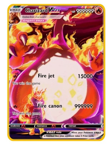 New charizard vmax 999999point - charizard,
