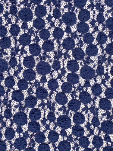 Navy blue floral - floral, dot