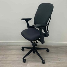 Steelcase Leap V2 Ergonomic Operator Chair, Fully Adjustable, Graphite Seat &...