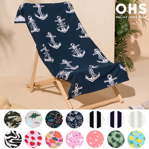 Ohs print beach towel - ohs,