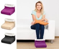 Electric Foot Warmer and Massager Soothing Relaxing Hot Feet Massage Faux Fur