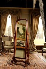 Traditionally Made Solid Mahogany Full Length Cheval Mirror MR003