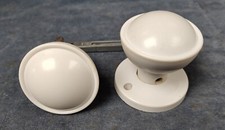 Pair of Reclaimed White Round