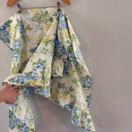 Curtain pair blue - pair, yellow