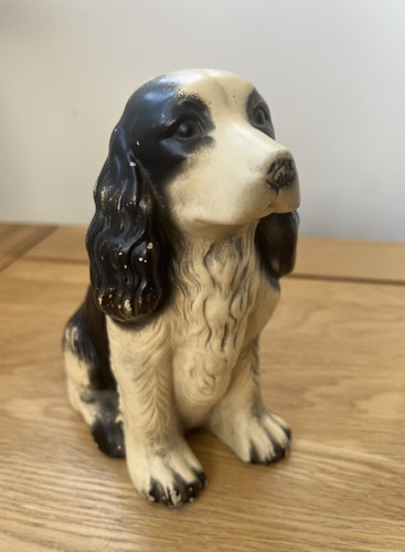 Antique chalkware cocker - antique,