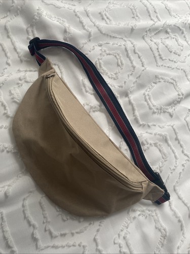 Vintage beige bum bag fanny - bag, /