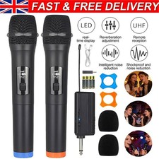 2x Wireless Microphone UHF