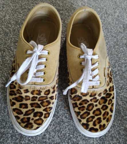 Beige leopard print vans - beige/leopard, shoes