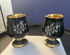 Prinknash Pottery Goblet Black