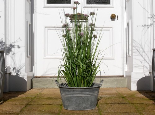 Vintage style galvanised metal - style,