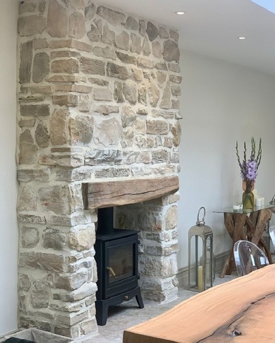 Sand stone cladding wall - stone,