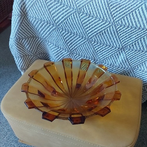 Stolzle art deco orange - art,