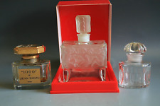 THREE VINTAGE GLASS SCENT BOTTLES - MOLINARD , JEAN PATOU , BALANCIAGA