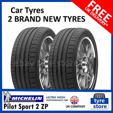 2X New 255 35 18 Michelin Pilot Sport 2 ZP RUN FLAT 90Y  255/35R18  2553518