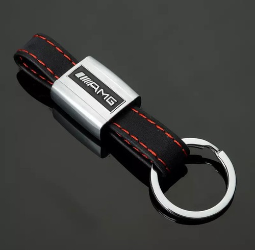 Leather keyring for mercedes - leather,
