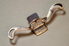 Patented Gull Wing Nickel Plated Spokeshave or Block Plane by James Y. Simons.