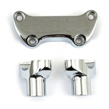 Handlebar Risers 2" Straight & clamp Fits Harley-Davidson 1975 & Later 555746