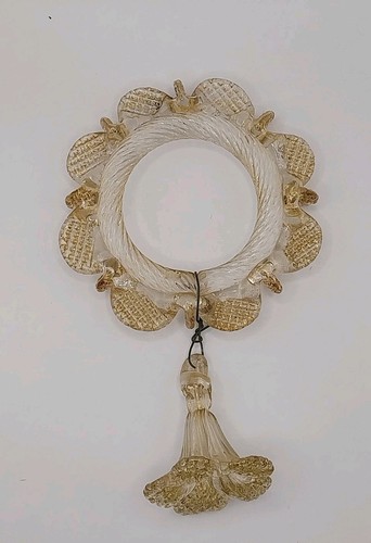 Murano gold glass - , flower