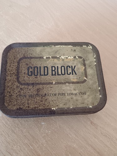 Gold block pipe tobacco empty - block,
