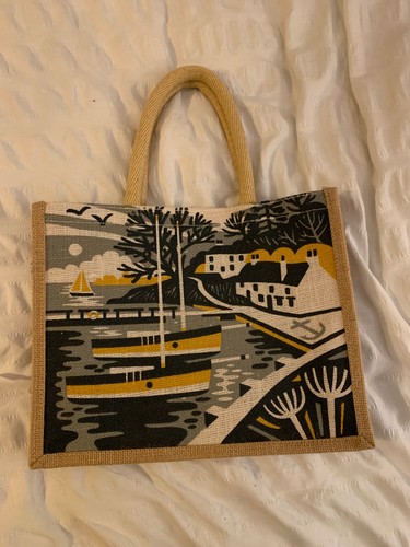 Small seasalt jute - jute, retro