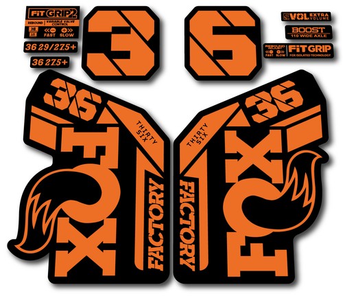 Fox fork stickers - fork, 2025