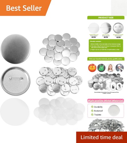 300 pcs 58mm inch button - 300,