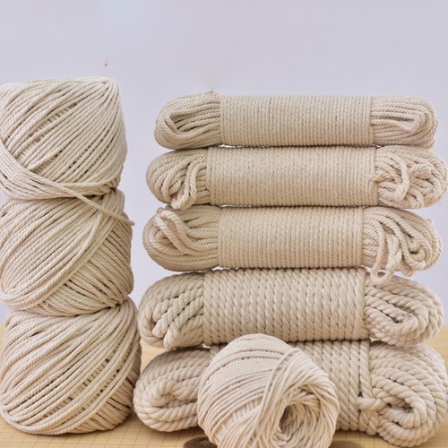 100m 6mm cotton twisted - 50/100m,